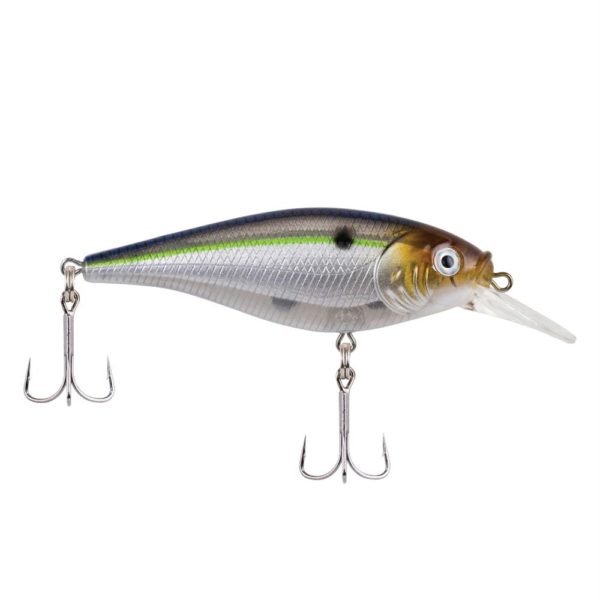 Flicker Shad Shallow Hard Bait – 2″ Bait Length, 1-6 oz, 2′-4′ Depth, Blue Smelt, Package of 1