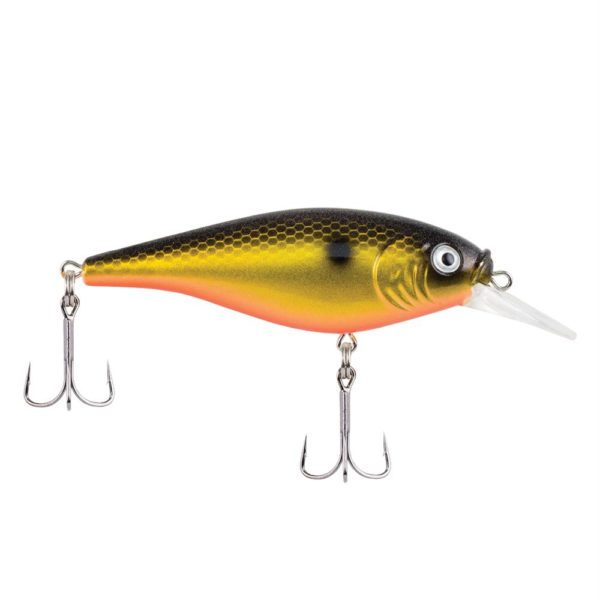 Flicker Shad Shallow Hard Bait – 2″ Bait Length, 1-6 oz, 2′-4′ Depth, Fool’s Gold, Package of 1