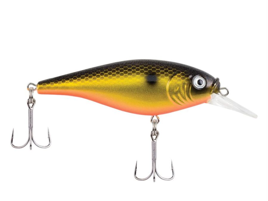 Flicker Shad Shallow Hard Bait – 2″ Bait Length, 1-6 oz, 2′-4′ Depth, Fool’s Gold, Package of 1
