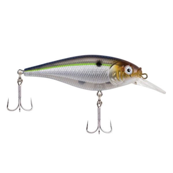 Flicker Shad Shallow Hard Bait – 2 3-4″ Bait Length, 2-7 oz, 3′-6′ Depth, Blue Smelt, Package of 1
