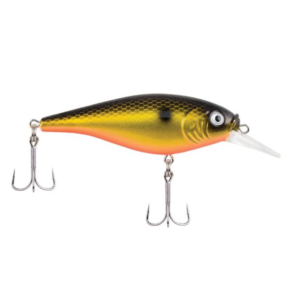 Flicker Shad Shallow Hard Bait – 2 3-4″ Bait Length, 2-7 oz, 3′-6′ Depth, Fool’s Gold, Package of 1
