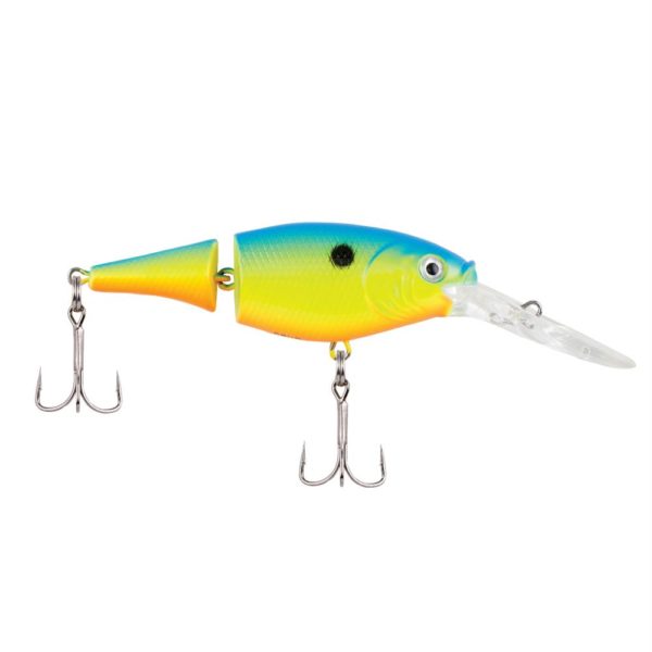 Flicker Shad Jointed Hard Bait – 2″ Bait Length, 1-5 oz, 5′-7′ Depth, Kingfisher, Package of 1