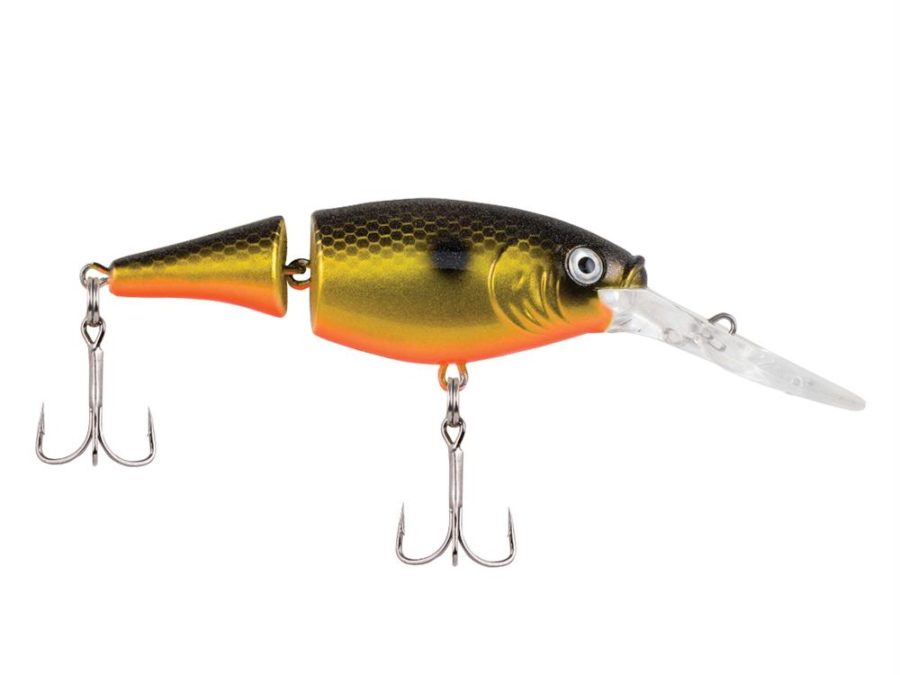 Flicker Shad Jointed Hard Bait – 2″ Bait Length, 1-5 oz, 5′-7′ Depth, Fool’s Gold, Package of 1