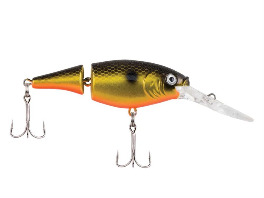 Flicker Shad Jointed Hard Bait – 2 3-4″ Bait Length, 1-3 oz, 7′-9′ Depth, Fool’s Gold, Package of 1