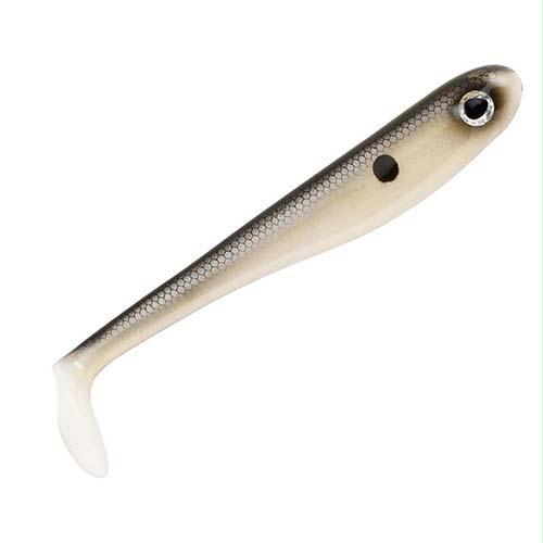 PowerBait Hollow Belly Soft Bait – 5″ Length, Bone Shad, Package of 3