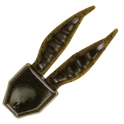 PowerBait Power Chunk Soft Bait – 3 1-4″ Length, Green Pumpkin, Package of 6