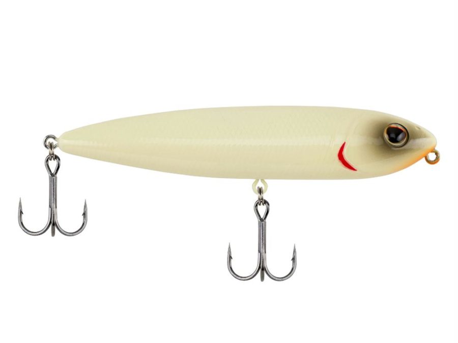 J-Walker 100 Hard Bait – 4″ Length, 1-2 oz, Topwater Depth, Bone, Package of 1