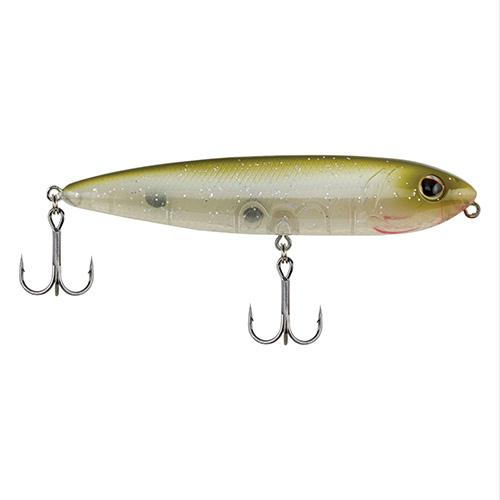 J-Walker 100 Hard Bait – 4″ Length, 1-2 oz, Topwater Depth, Olive Shad, Package of 1
