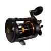 Fathom II Level Wind Saltwater Casting Reel – 20, 5.5:1 Gear Ratio, 30″ Retrieve Rate, 5 Bearings, 30 lb Max Drag, Right Hand