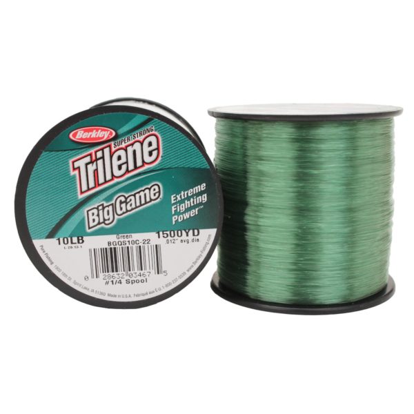 Trilene Big Game Monofilament Line Spool – 1500 Yards, 0.012″ Diameter, 10 lb Breaking Strength, Green