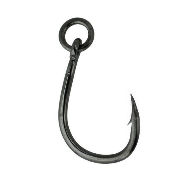 Live Bait Hook – Size 4-0, NS Black, Heavy Duty with Solid Ring, Per 4