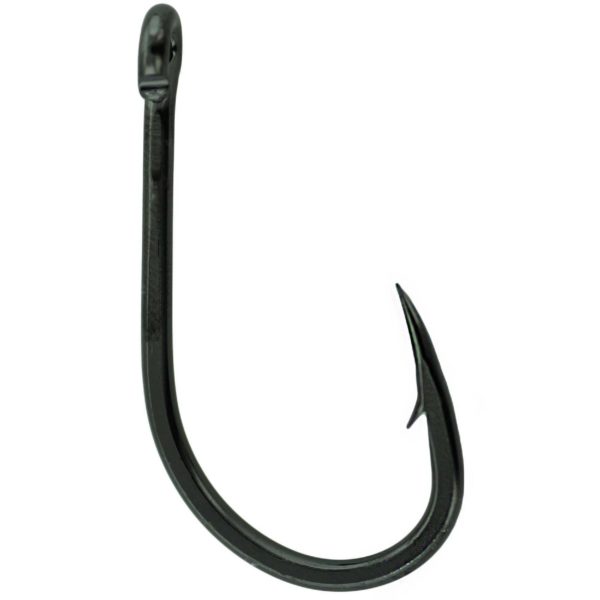 Octopus Hook – Size 10-0, Straight Eye, 4x Strong, Inline Point, NS Black, Per 5