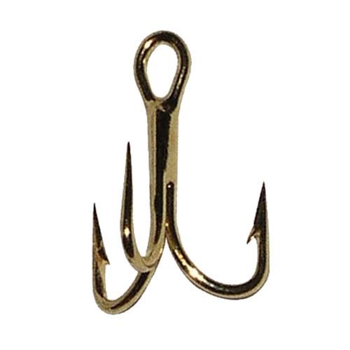 Trout Treble Hook – Size 14, Gold, Per 4