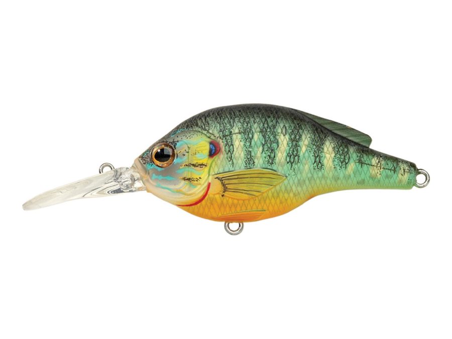 Pumpkinseed Flat Side Roundbill – Freshwater, 2 1-4″, : #6 Hook, 5′-6′ Depth, Natural-Matte
