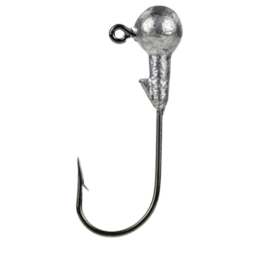 Mr. Crappie Jig Head with Lazer Sharp Eagle Claw Hook – Freshwater, 1-32 oz, #2 Hook, Unpainted, Package of 8