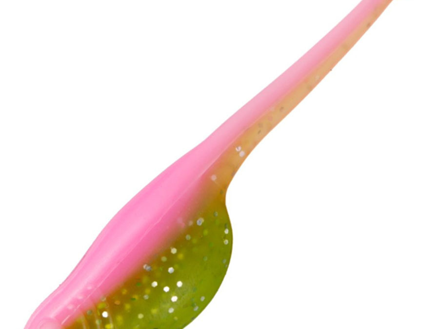 Mr. Crappie ShadPole Lure – Freshwater, 2″ Length, Electric Chicken, Package of 15