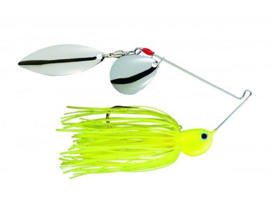 Potbelly Spinner Bait Colorado Willow – 3-8 oz, Chartreuse , Package of 1