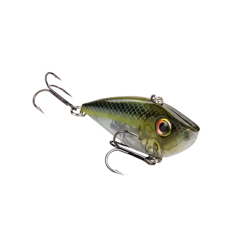 Red Eyed Shad 1-2 oz Hard Lipless Crankbait Lure – 3 1-4″ Length. 8′ Depth, Two Number 6 Treble Hooks, Sexy Ghost Minnow, Per 1