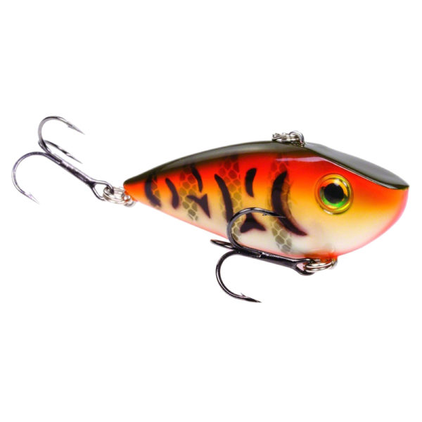 Red Eyed Shad 1-2 oz Hard Lipless Crankbait Lure – 3 1-4″ Length. 8′ Depth, Two Number 6 Treble Hooks, DB Craw, Per 1