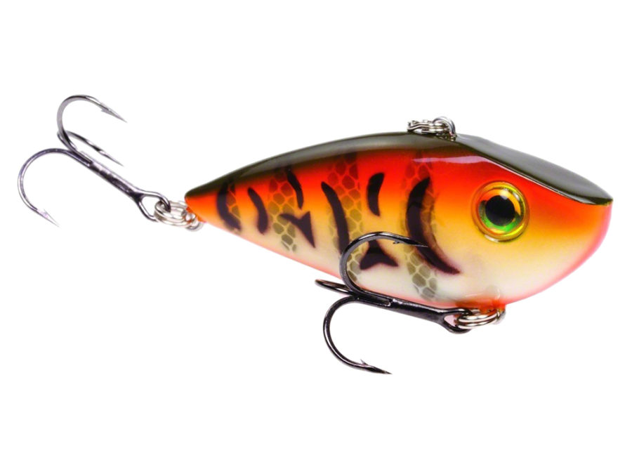Red Eyed Shad 1-2 oz Hard Lipless Crankbait Lure – 3 1-4″ Length. 8′ Depth, Two Number 6 Treble Hooks, DB Craw, Per 1