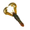 Rage Tail Craw Soft Lure – 4″ Body Length, Amber Green Black, Per 7