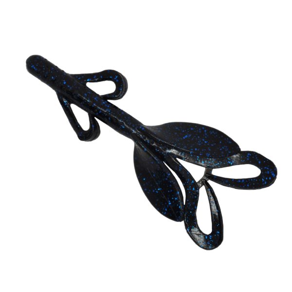 Rage Hawg Soft Lure – 5″ Body Length, Black Blue Flake, Per 6