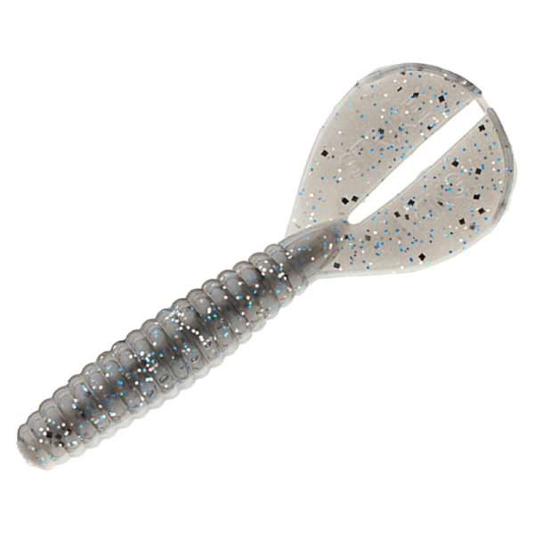 Rage Twin Tail Menace Grub Soft Bait Lure – 4″ Body Length, Smokey Shad, Per 8