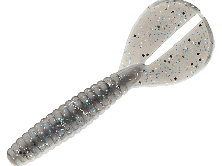 Rage Twin Tail Menace Grub Soft Bait Lure – 4″ Body Length, Smokey Shad, Per 8