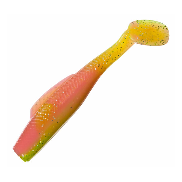 Redfish Magic Glass Minnow Soft Bait – 4″ Body Length, Electric Chicken, Per 5