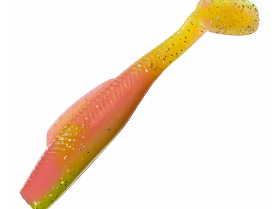 Redfish Magic Glass Minnow Soft Bait – 4″ Body Length, Electric Chicken, Per 5