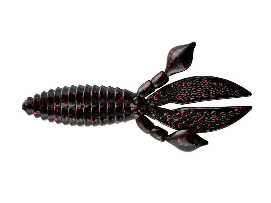 KVD Rodent Soft Bait Lure – 4″ Body Length, Black Neon, Per 6