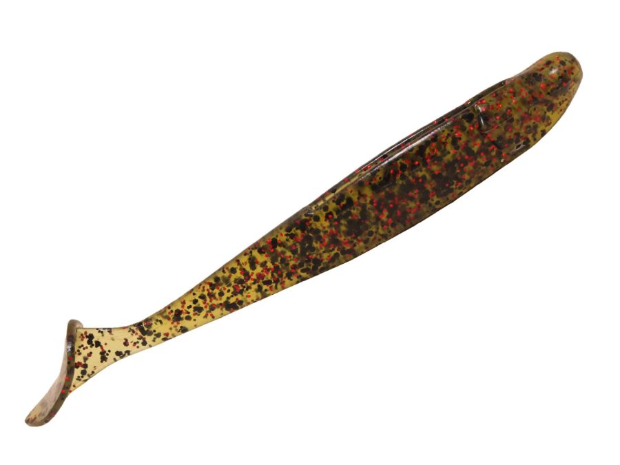 KVD Swim-N-Shiner Soft Bait Lure – 4″ Body Length, Watermelon Red Flake, Per 6