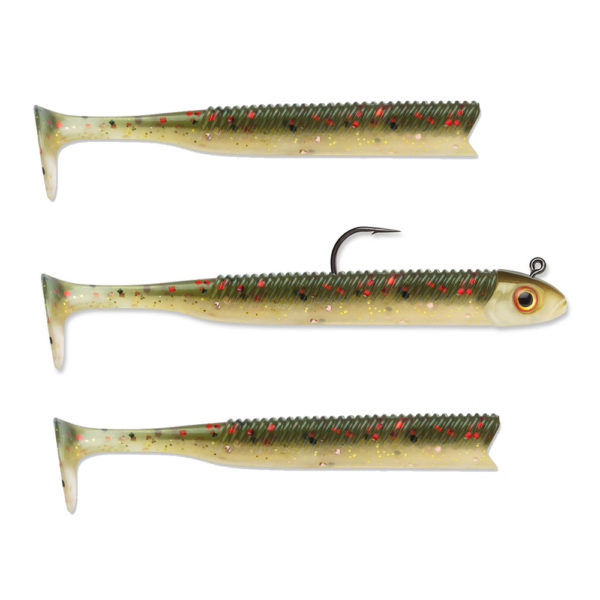360GT Searchbait Swimmer Lure – 4 1-2″ Length, 1-4 oz, Houdini, Package of 1 Rigged and 2 Extra Bodies