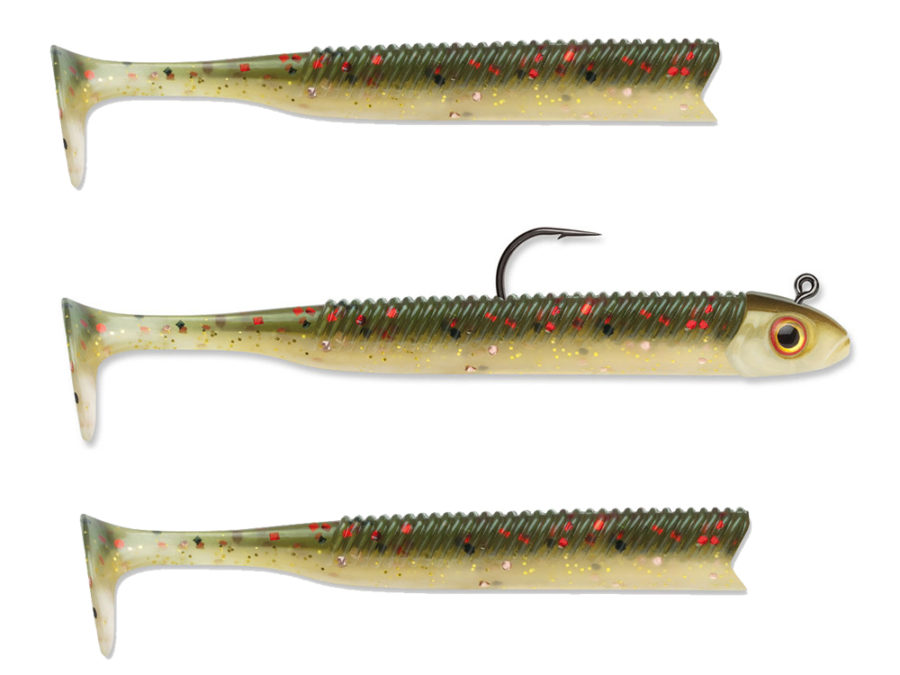 360GT Searchbait Swimmer Lure – 4 1-2″ Length, 1-4 oz, Houdini, Package of 1 Rigged and 2 Extra Bodies