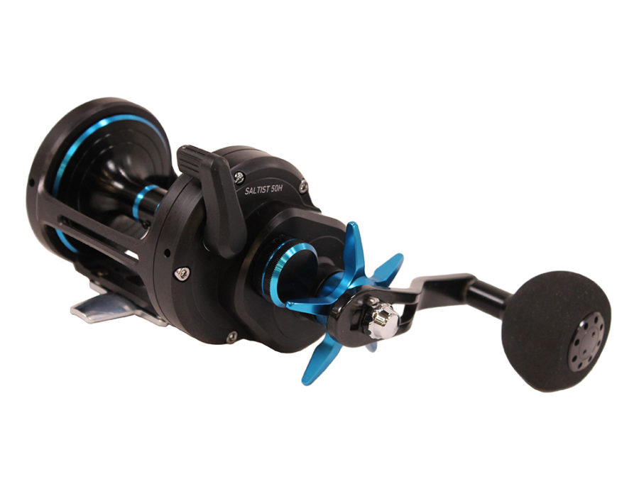 Saltist Star Drag Casting Reel – Size 50, 6.4:1 Gear Ratio, 5 Bearings, 47.10″ Retrieve Rate, Right Hand