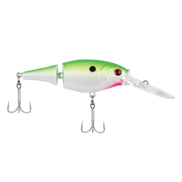 Flicker Shad Jointed Hard Bait – 2″ Bait Length, 1-5 oz, 5′-7′ Depth, Chartreuse Pearl, Package of 1