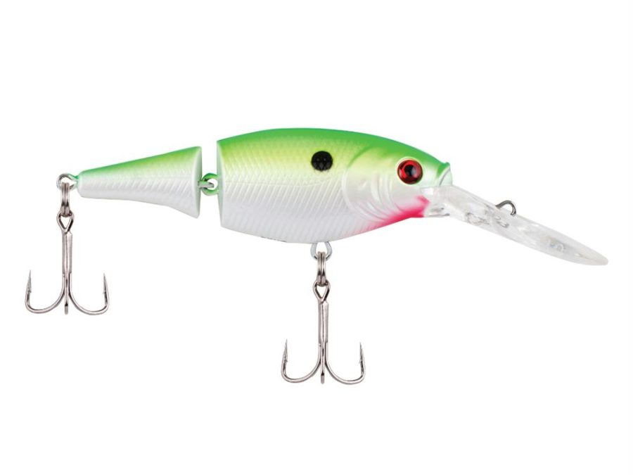 Flicker Shad Jointed Hard Bait – 2″ Bait Length, 1-5 oz, 5′-7′ Depth, Chartreuse Pearl, Package of 1