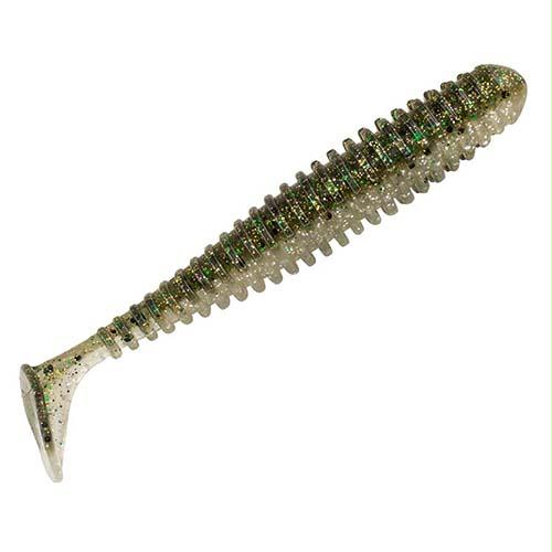 PowerBait Power Swimmer Soft Bait – 3.80″ Length, Silver Flash, Package of 6