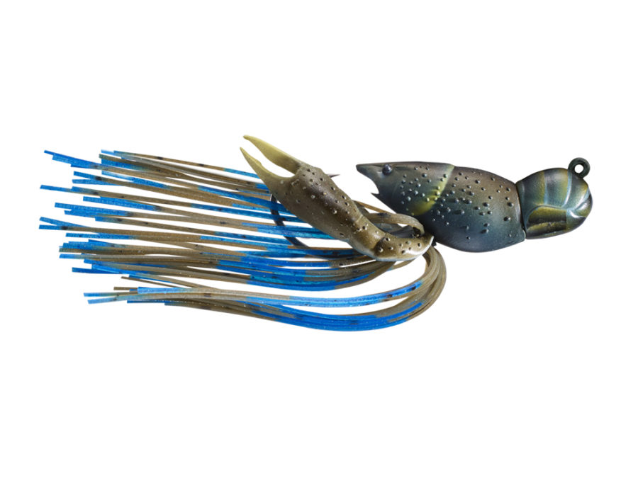 CrwFsh,1 1-2″,1-2oz,HB Jig,FS,Mud-Blu,2-0