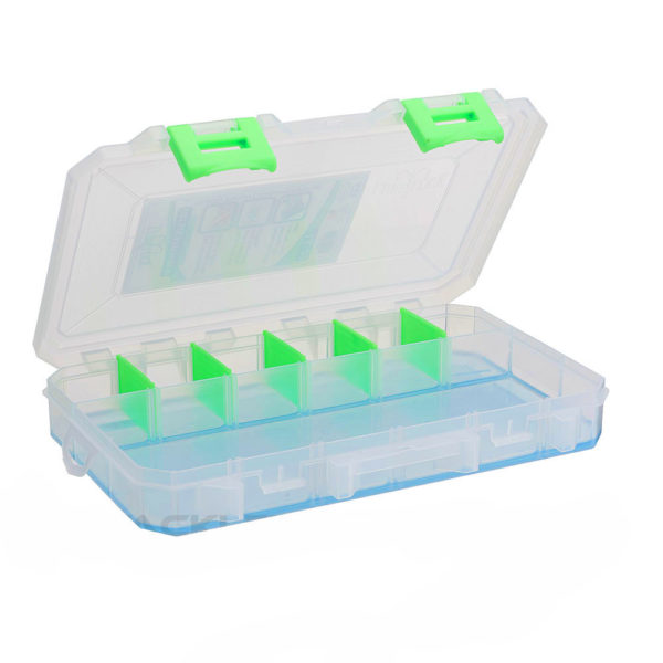 Large Box – 2 Cavity W- Ocean Blue -clear