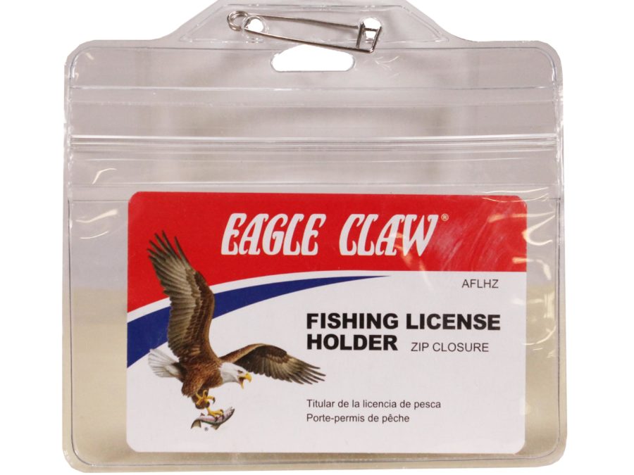 Fishing License Holder W-zip Closure